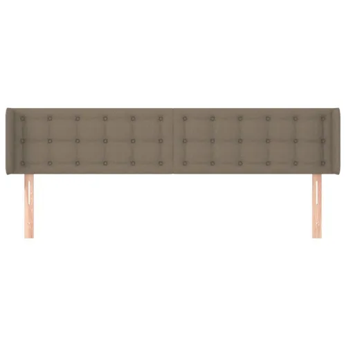Uzglavlje s ušima smeđesivo 203x16x78/88 cm od tkanine - Sivo-smeđa 203 x 16 x 78/88 cm Cijena
