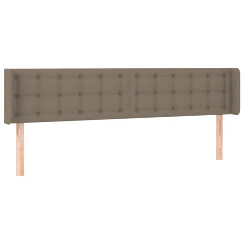 Uzglavlje s ušima smeđesivo 203x16x78/88 cm od tkanine - Sivo-smeđa 203 x 16 x 78/88 cm Cijena