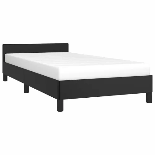 Okvir kreveta s uzglavljem bez madraca crni 100x200 cm - Crna 100 x 200 cm Cijena