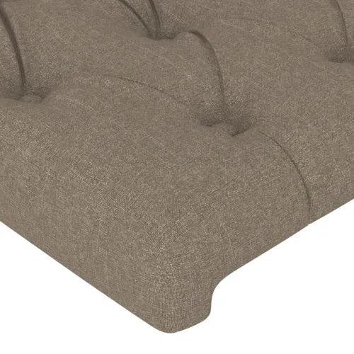 Uzglavlje s ušima smeđesivo 163x23x118/128 cm od tkanine - Sivo-smeđa 163 x 23 x 118/128 cm Cijena