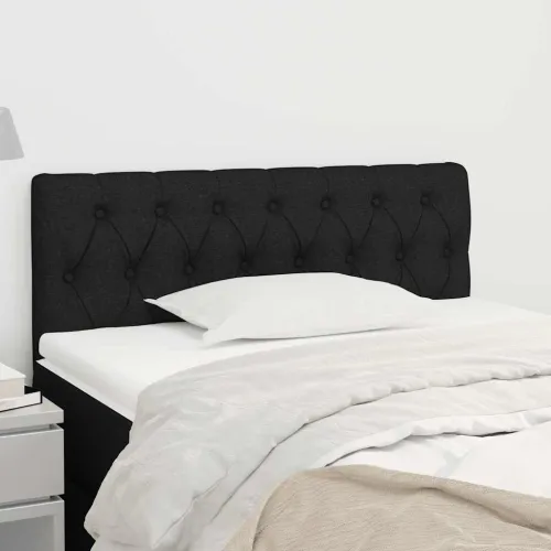 Uzglavlje crno 90x7x78/88 cm od tkanine - Crna 90 cm 1 Nisko Cijena