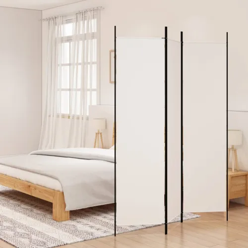 Paravan - Sobna pregrada s 3 panela bijela 150 x 200 cm od tkanine - Bijela 150 x 200 cm 1 1 Cijena