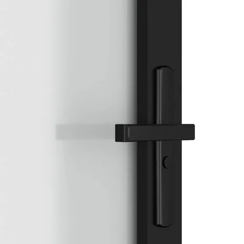 Unutarnja vrata 76 x 201,5 cm crna od mat stakla i aluminija - Crna i mutna 76 x 201,5 cm Rešetke 3 x 2 Cijena