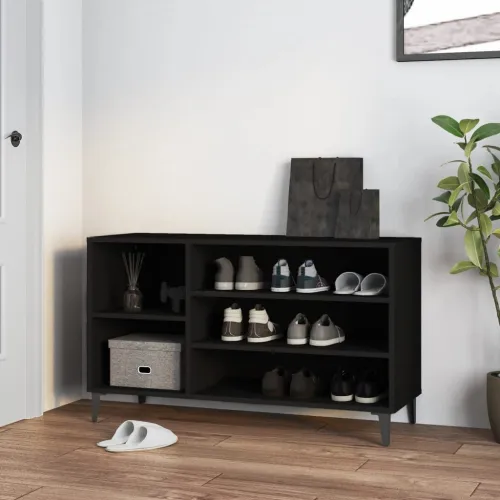 Ormarić za cipele crni 102 x 36 x 60 cm od konstruiranog drva - Crna 1 1 1 Cijena