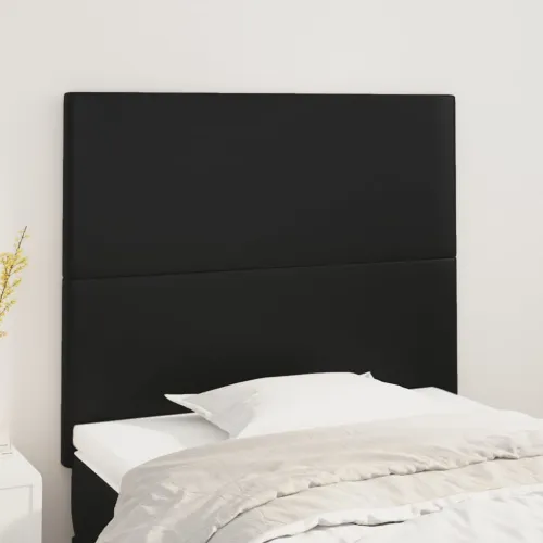 Uzglavlje crno 80x5x118/128 cm umjetna koža - Crna 80 cm Visoko Cijena
