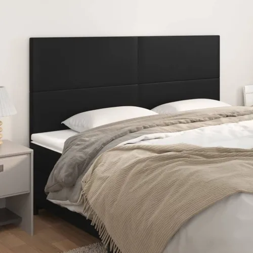 Uzglavlje Crno 160x5x118/128 cm Imitacija kože - Crna 160 cm Visoko Cijena