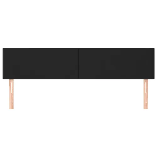 Uzglavlja crna 160x5x78/88 cm od umjetne kože - Crna 160 cm Nisko Cijena