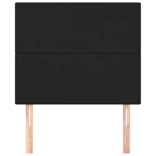 Uzglavlje crno 90x5x118/128 cm umjetna koža - Crna 90 cm Visoko Cijena