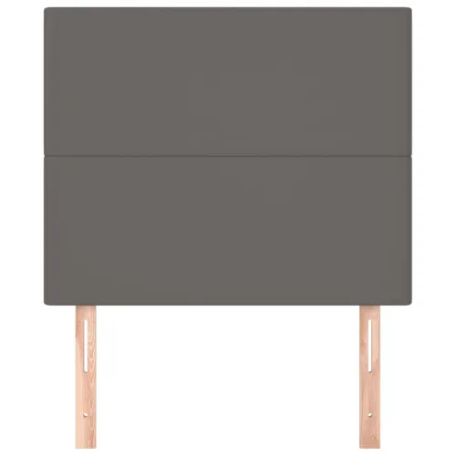 Uzglavlje sivo 90x5x118/128 cm umjetna koža - Siva 90 cm Visoko Cijena