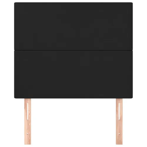 Uzglavlje crno 100x5x118/128 cm umjetna koža - Crna 100 cm Visoko Cijena