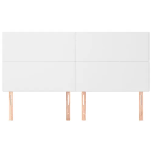 Uzglavlje Bijelo 180x5x118/128 cm Imitacija kože - Bijela 180 cm Visoko Cijena