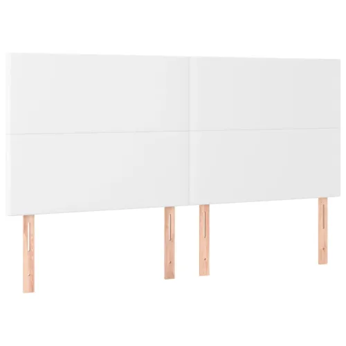 Uzglavlje Bijelo 180x5x118/128 cm Imitacija kože - Bijela 180 cm Visoko Cijena