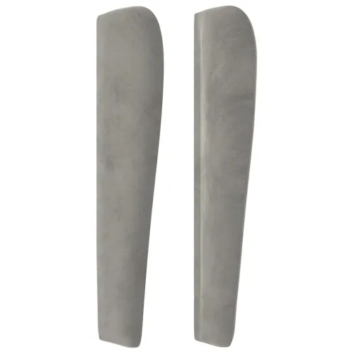 Uzglavlje s ušima svjetlosivo 93x23x118/128 cm baršunasto - Svjetlosiva 93 x 23 x 118/128 cm 1 Cijena