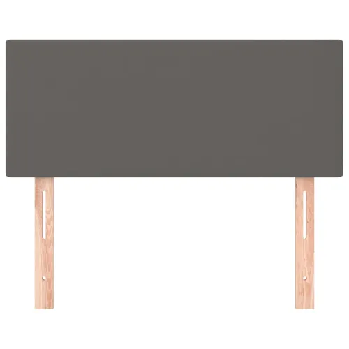 Uzglavlje sivo 80 x 5 x 78/88 cm od umjetne kože - Siva 80 cm Nisko Cijena