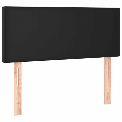 Uzglavlje crno 90x5x78/88 cm od umjetne kože - Crna 90 cm Nisko Cijena