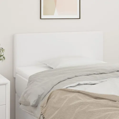 Uzglavlje bijelo 100x5x78/88 cm od umjetne kože - Bijela 100 cm Nisko Cijena