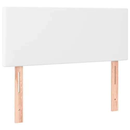 Uzglavlje bijelo 100x5x78/88 cm od umjetne kože - Bijela 100 cm Nisko Cijena