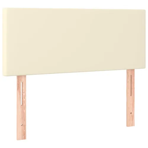 Uzglavlje krem 100x5x78/88 cm od umjetne kože - Krema 100 cm Nisko Cijena