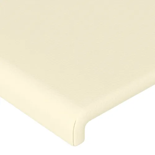 Uzglavlje krem 100x5x78/88 cm od umjetne kože - Krema 100 cm Nisko Cijena