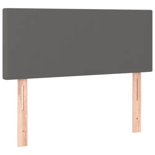 Uzglavlje sivo 100x5x78/88 cm od umjetne kože - Siva 100 cm Nisko Cijena