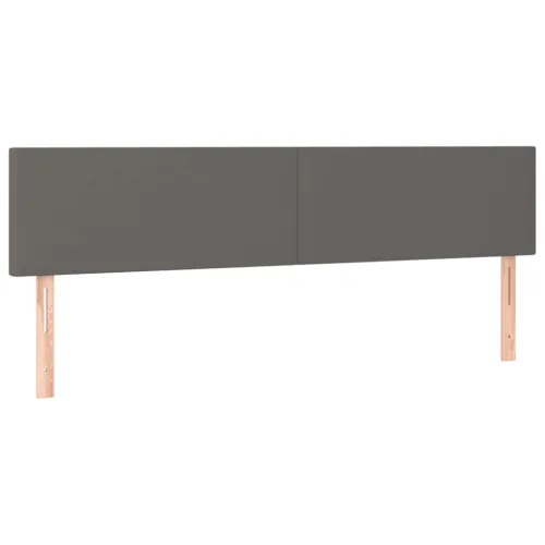 Uzglavlja siva 160x5x78/88 cm od umjetne kože - Siva 160 cm Nisko Cijena