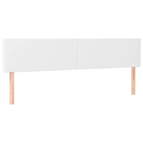 Uzglavlja bijela 180x5x78/88 cm od umjetne kože - Bijela 180 cm Nisko Cijena