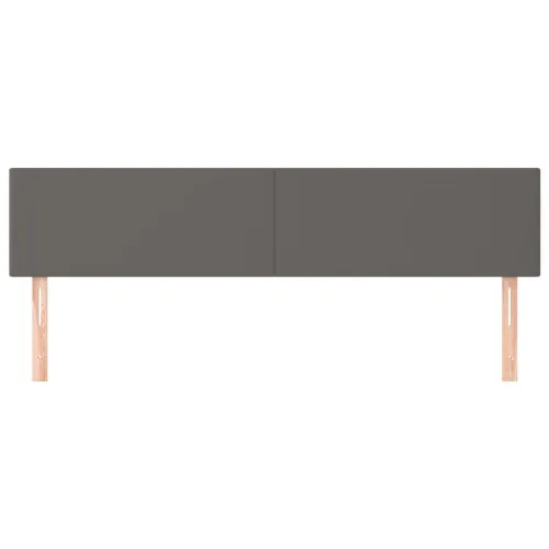Uzglavlja siva 180x5x78/88 cm od umjetne kože - Siva 180 cm Nisko Cijena