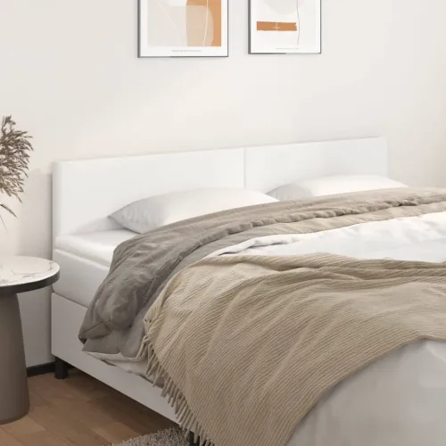 Uzglavlja bijela 200x5x78/88 cm od umjetne kože - Bijela 200 cm Nisko Cijena