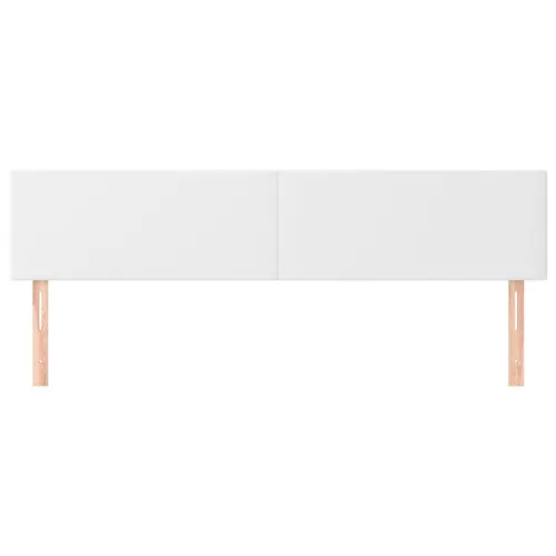 Uzglavlja bijela 200x5x78/88 cm od umjetne kože - Bijela 200 cm Nisko Cijena
