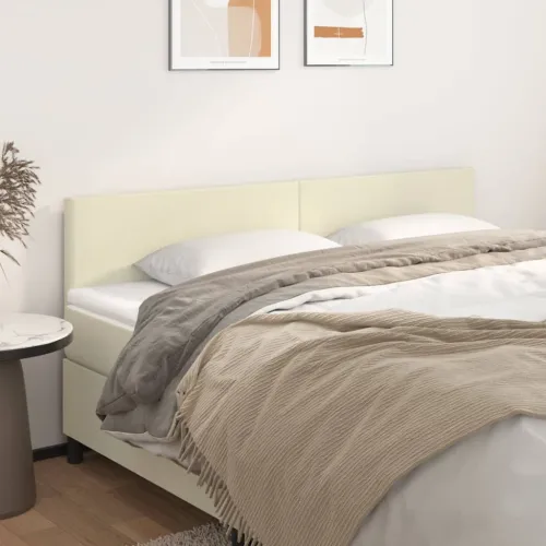 Uzglavlja krem 200x5x78/88 cm od umjetne kože - Krema 200 cm Nisko Cijena