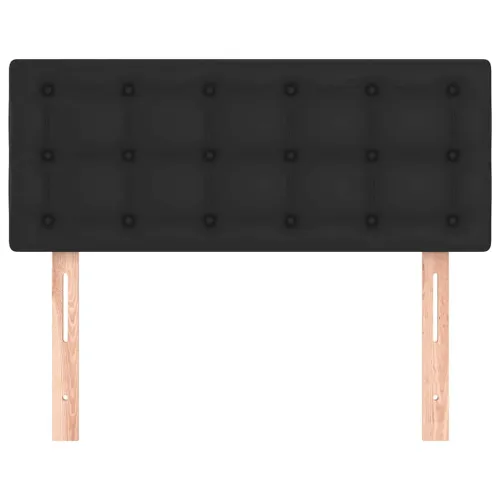 Uzglavlje crno 80 x 5 x 78/88 cm od umejtne kože - Crna 80 cm Nisko Cijena