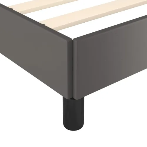 Okvir za krevet s uzglavljem sivi 200x200 cm od umjetne kože - Siva 200 x 200 cm Gladak dizajn Cijena