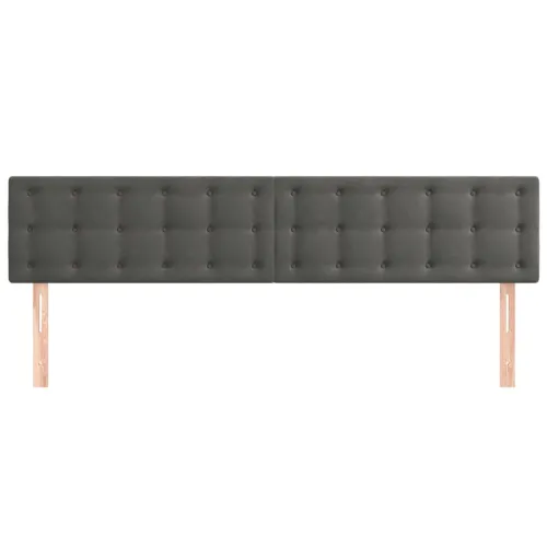 Uzglavlja tamnosiva 180x5x78/88 cm baršunasta - Tamno siva 180 cm Nisko Cijena