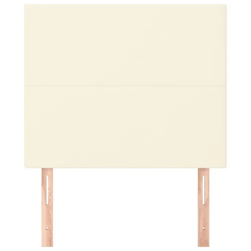 Uzglavlje krem boje 80x5x118/128 cm umjetna koža - Krema 80 cm Visoko Cijena