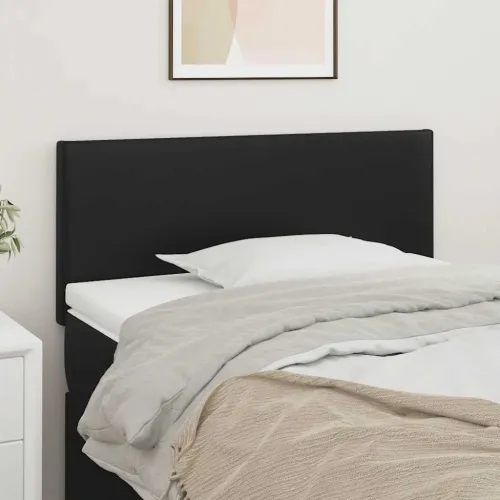 Uzglavlje crno 80 x 5 x 78/88 cm od umejtne kože - Crna 80 cm Nisko Cijena