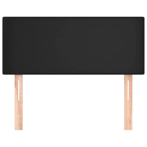 Uzglavlje crno 100x5x78/88 cm od umjetne kože - Crna 100 cm Nisko Cijena