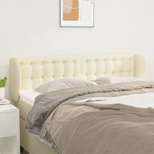 Uzglavlje s ušima krem 147x23x78/88 cm od umjetne kože - Krema 147 x 23 x 78/88 cm Cijena