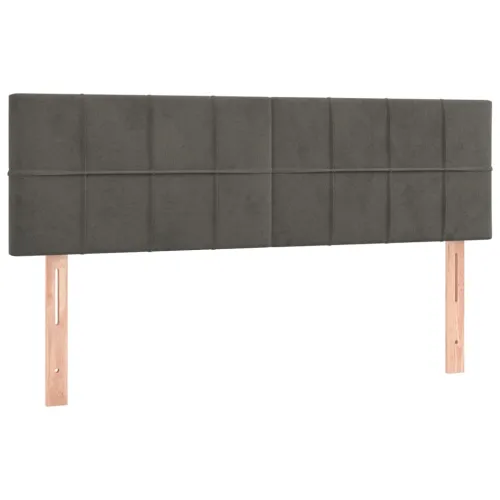 Uzglavlja tamnosiva 144x5x78/88 cm baršunasta - Tamno siva 144 cm Nisko Cijena