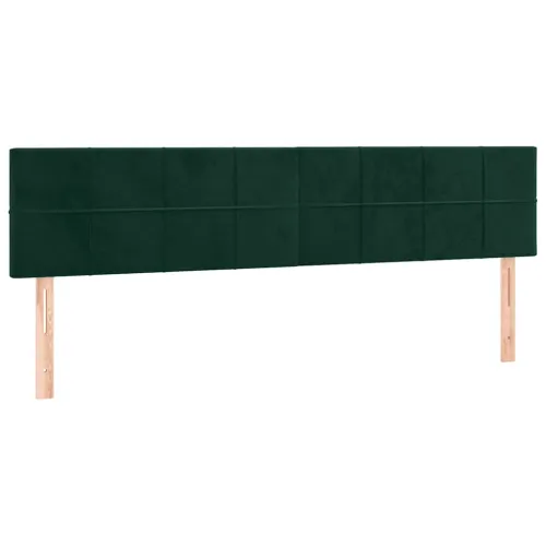 Uzglavlja tamnozelena 180x5x78/88 cm baršunasta - Tamnozelena 180 cm Nisko Cijena