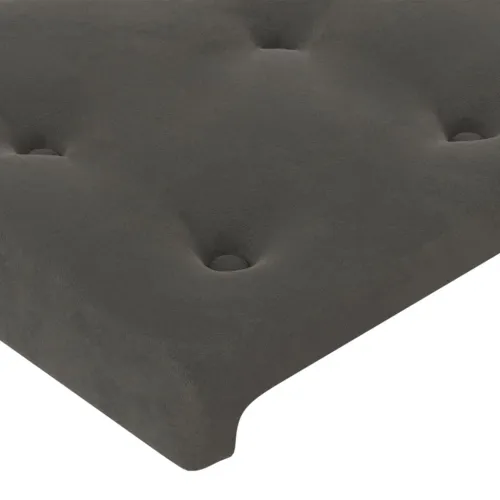 Uzglavlje s ušima tamnosivo 93x23x78/88 cm baršunasto - Tamno siva 93 x 23 x 78/88 cm Cijena