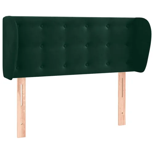 Uzglavlje s ušima tamnozeleno 93x23x78/88 cm baršunasto - Tamnozelena 93 x 23 x 78/88 cm Cijena