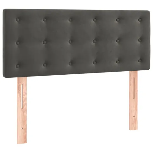 Uzglavlje tamnosivo 90x5x78/88 cm baršunasto - Tamno siva 90 cm Nisko Cijena