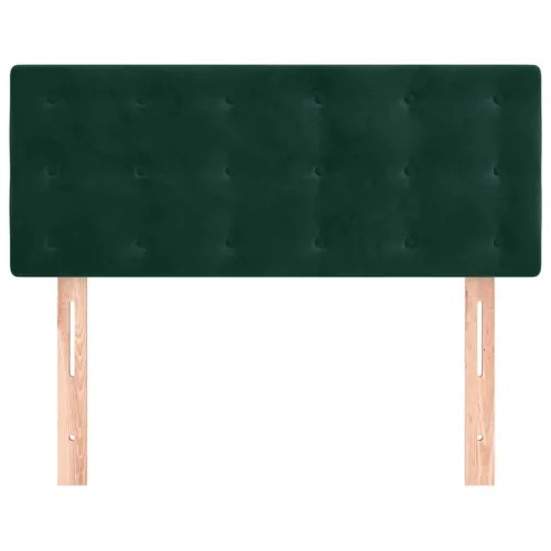Uzglavlje tamnozeleno 100x5x78/88 cm baršunasto - Tamnozelena 100 cm Nisko Cijena