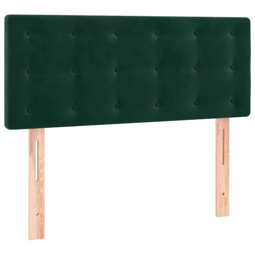 Uzglavlje tamnozeleno 100x5x78/88 cm baršunasto - Tamnozelena 100 cm Nisko Cijena