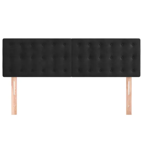 Uzglavlja crna 144x5x78/88 cm baršunasta - Crna 144 cm Nisko Cijena