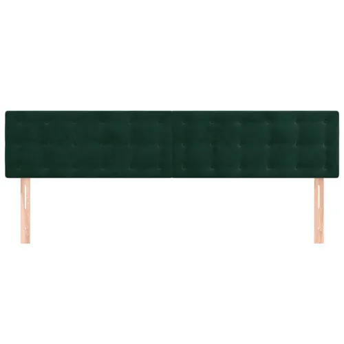 Uzglavlja tamnozelena 180x5x78/88 cm baršunasta - Tamnozelena 180 cm Nisko Cijena