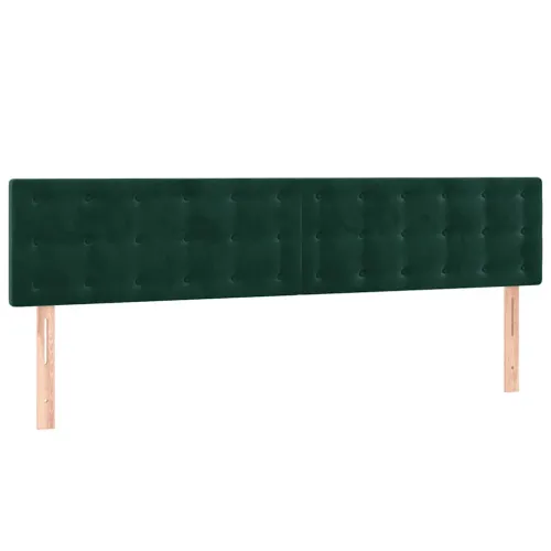 Uzglavlja tamnozelena 180x5x78/88 cm baršunasta - Tamnozelena 180 cm Nisko Cijena