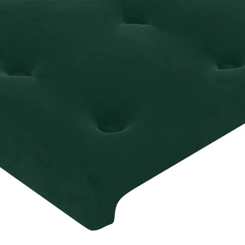 Uzglavlja tamnozelena 180x5x78/88 cm baršunasta - Tamnozelena 180 cm Nisko Cijena
