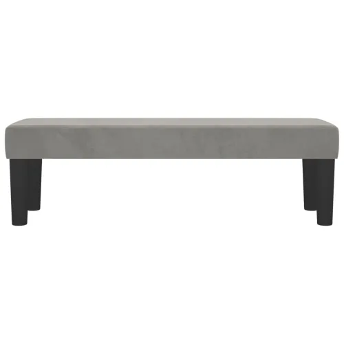 Klupa svjetlosivi 100x30x30 cm baršunasti - Svjetlosiva 100 x 30 x 30 cm Cijena