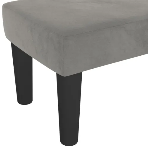 Klupa svjetlosivi 100x30x30 cm baršunasti - Svjetlosiva 100 x 30 x 30 cm Cijena